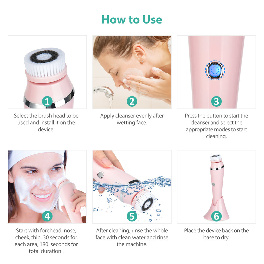 Rechargeable Electric Cleansing Brush