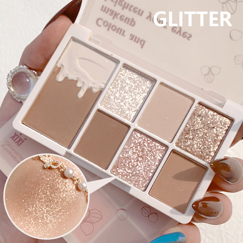 7 Colors Glitter Eyeshadow Palette