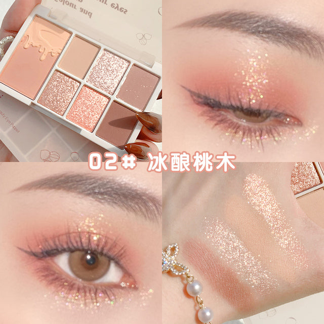 7 Colors Glitter Eyeshadow Palette