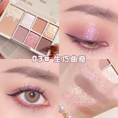 7 Colors Glitter Eyeshadow Palette