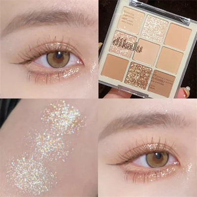 7 Colors Glitter Eyeshadow Palette