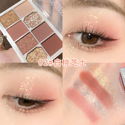 7 Colors Glitter Eyeshadow Palette